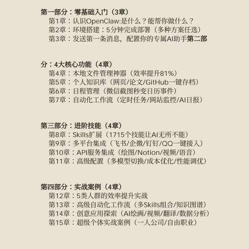 openclaw书籍入门到精通 图片 2
